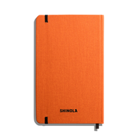 Medium Hard Ruled Journal - Bold Orange