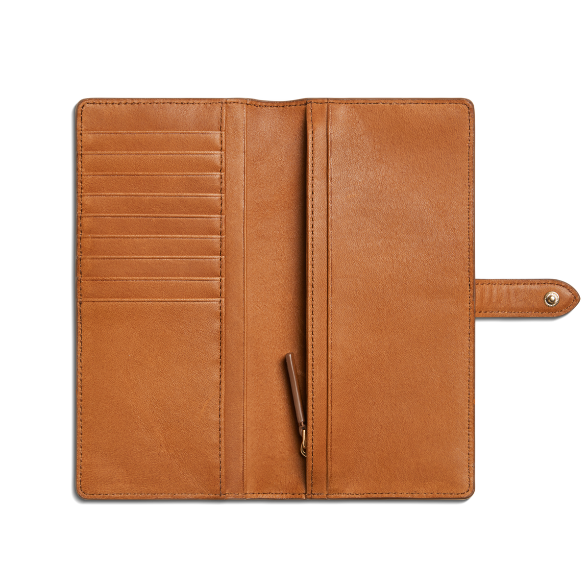 Continental Snap Wallet - Tan
