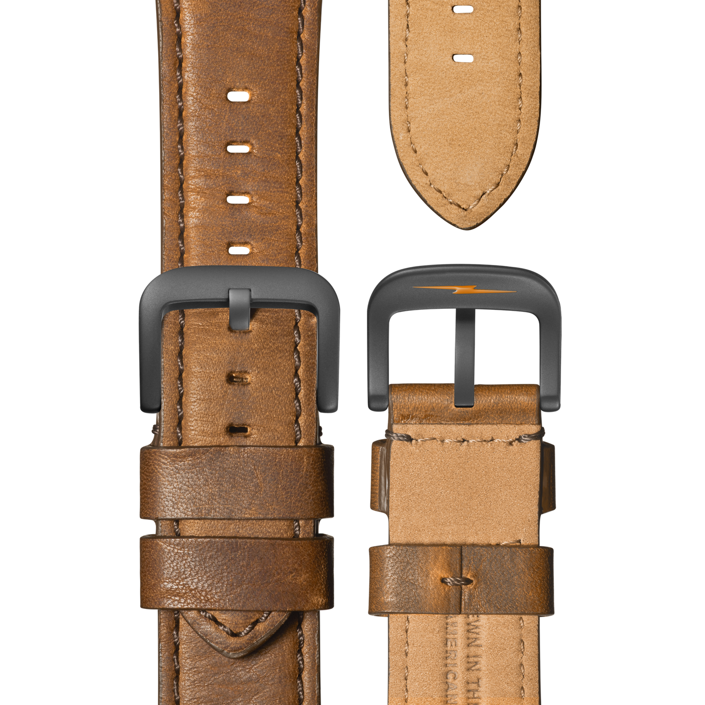 Runwell Sport Chronograph Watch - Dark Camel