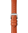 20mm Orange Leather Apple Watch Strap - Orange