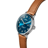 Canfield Watch - Blue Tan Leather Strap