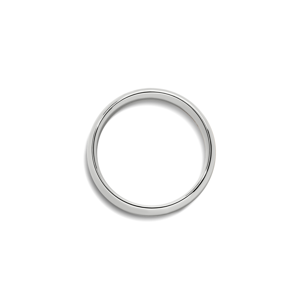 6mm Round White Gold Band