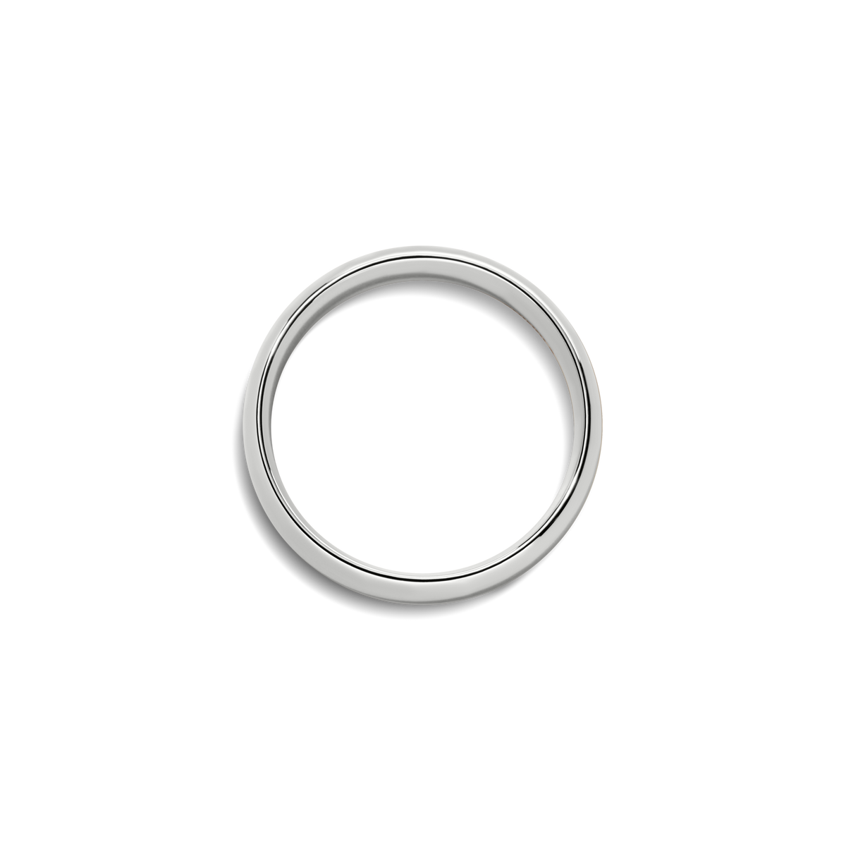 6mm Round White Gold Band