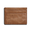 5 Pocket Card Case - Tan Alligator