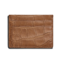 5 Pocket Card Case - Tan Alligator