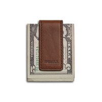 Magnetic Money Clip - Medium Brown