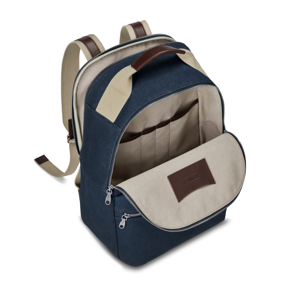 Runwell Canvas Backpack - Navy