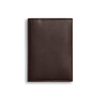 Folded Card Holder Wallet - Dark Brown