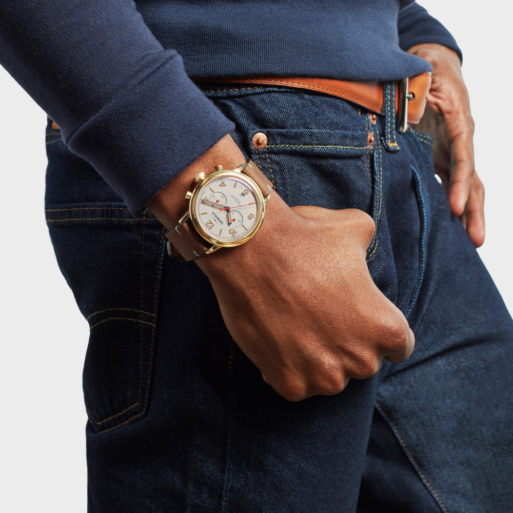 Traveler Chronograph Watch - Alabaster