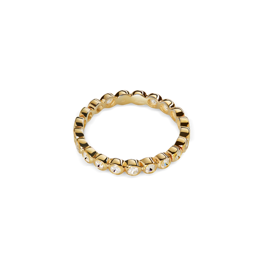 Diamond Rivet Eternity Ring - Yellow Gold