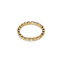 Diamond Rivet Eternity Band - Yellow Gold