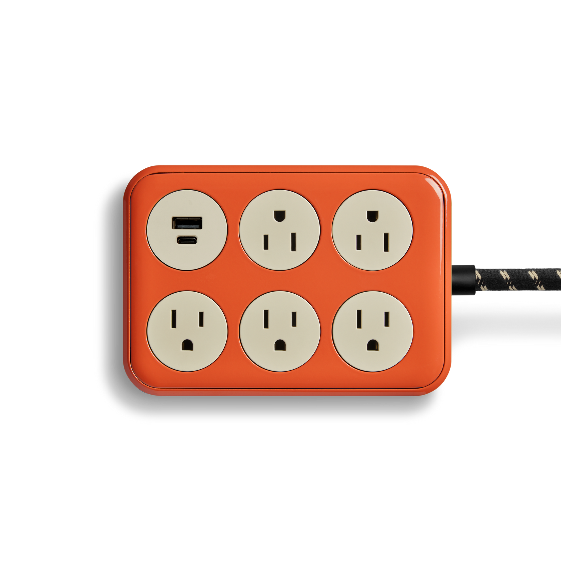 5 Port Power Supply - Tangerine