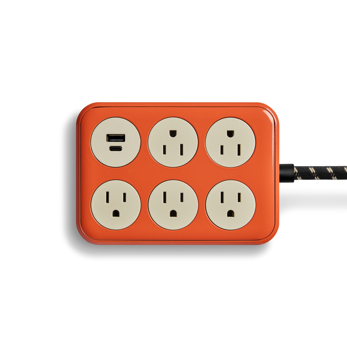 5 Port Power Supply - Tangerine