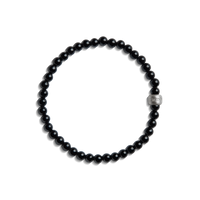 4mm Beaded Onyx Bracelet - Onyx