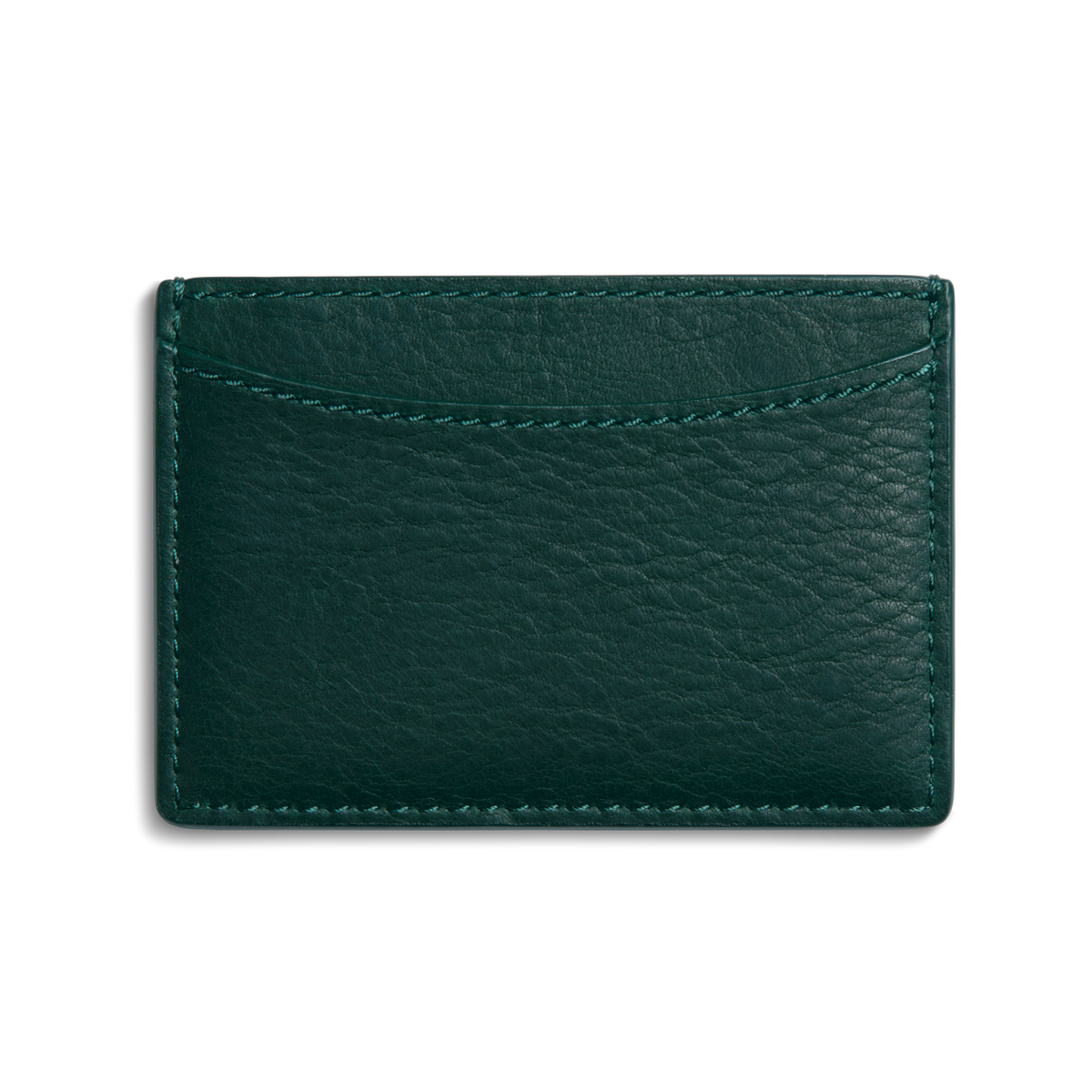 Leather 3 Pocket Card Case - Forest