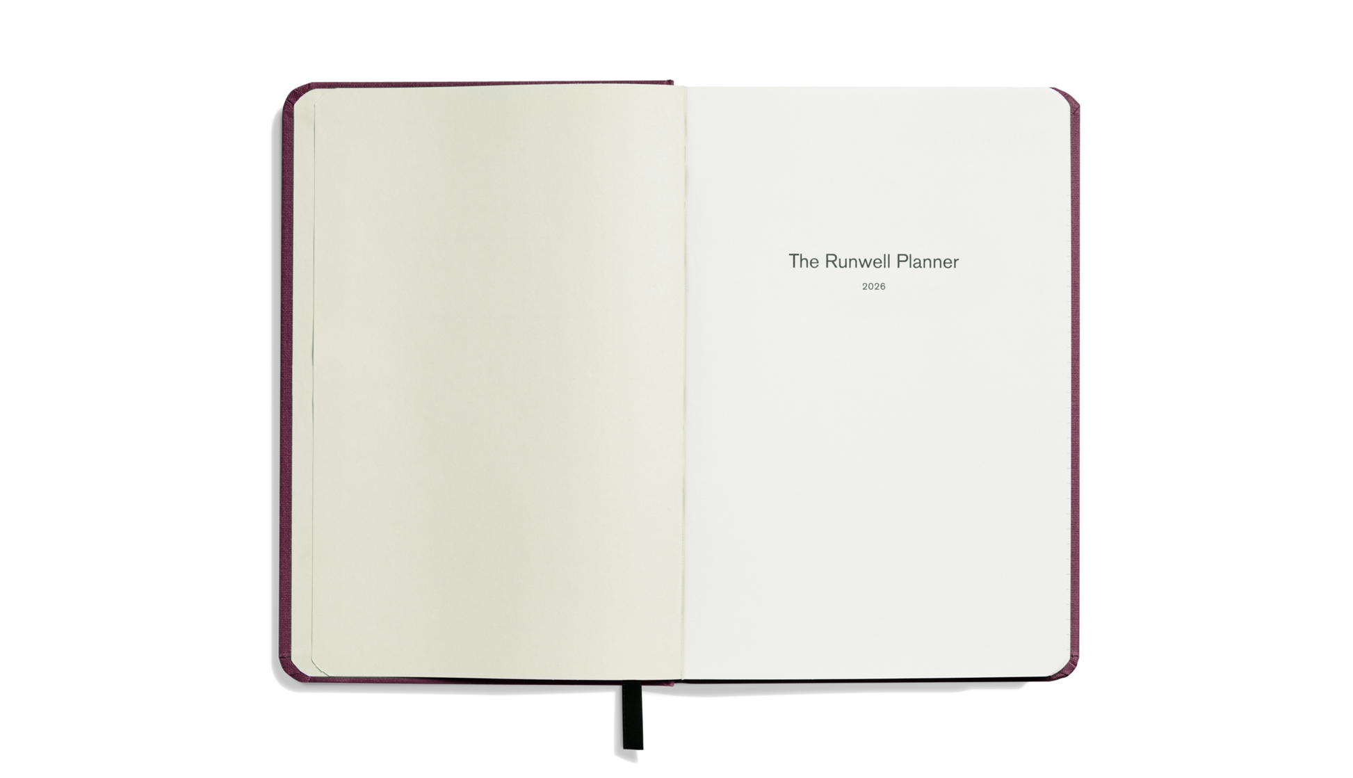 2026 12-Month Runwell Planner - Merlot