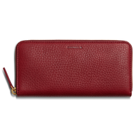 Continental Zip Wallet - Ruby