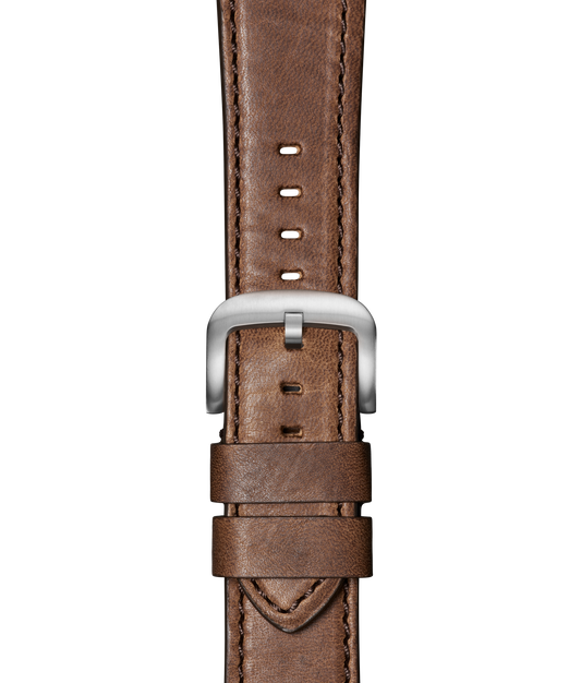 24mm British Tan Leather Apple Watch Strap - British Tan