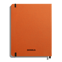 Medium Hard Ruled Journal - Bold Orange