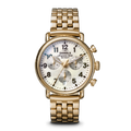 Runwell Chronograph Watch - MOP Gold Bracelet