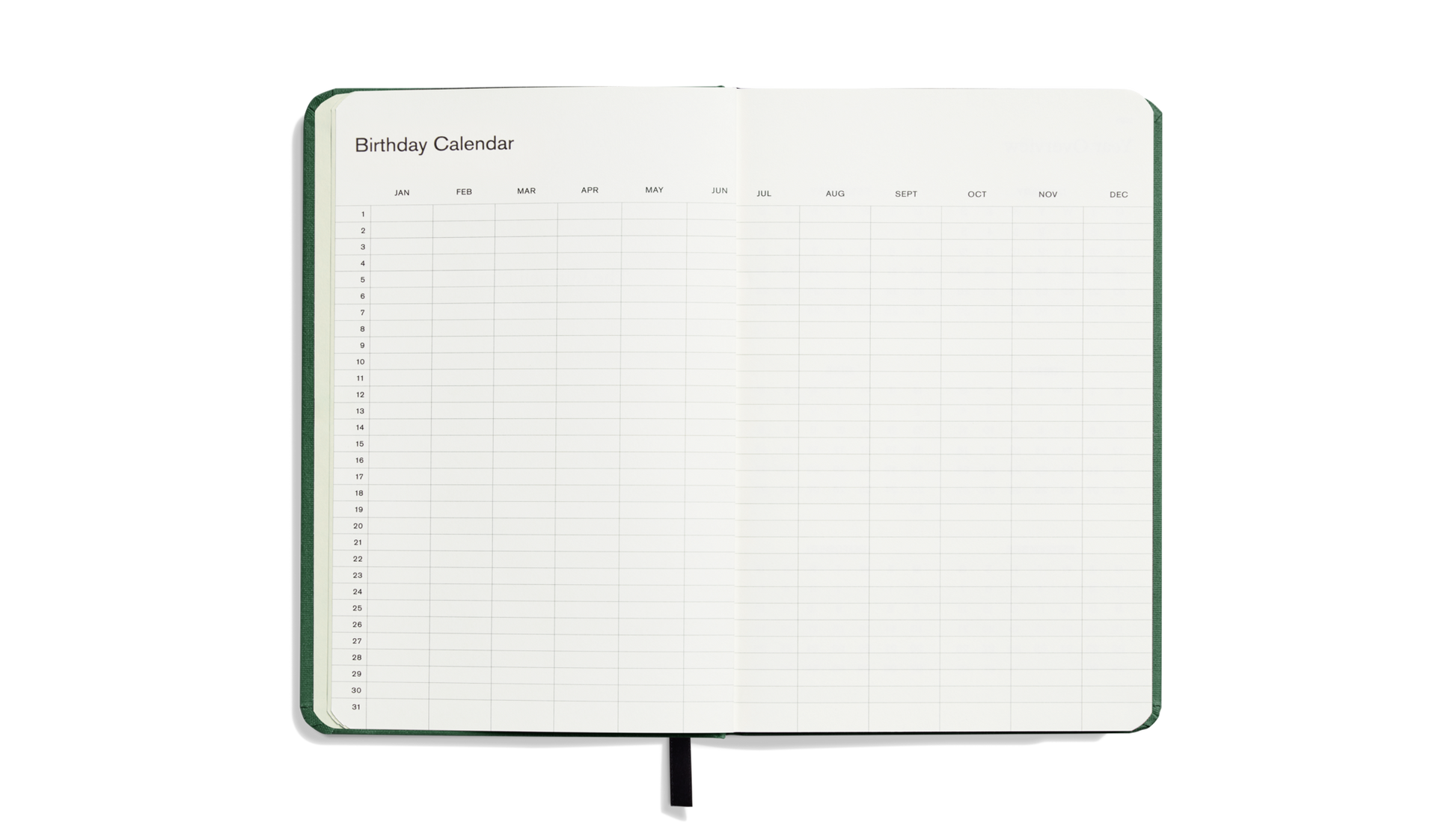 2026 12-Month Runwell Planner - Fern