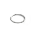 1mm Round White Gold Band