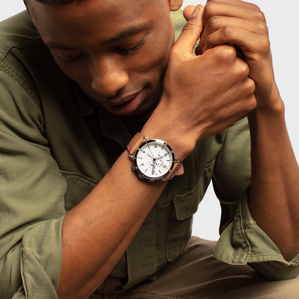 Canfield Sport Chronograph Watch - White