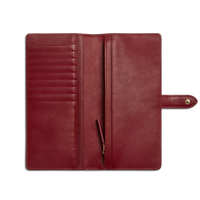 Continental Snap Wallet - Ruby