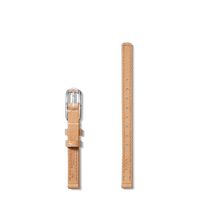 8mm Natural Leather Watch Strap - Natural