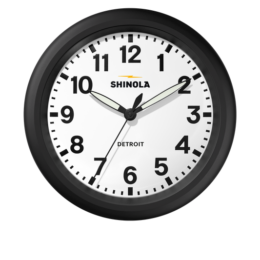14" Runwell Clock - White
