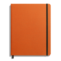 Large Hard Ruled Journal - Bold Orange