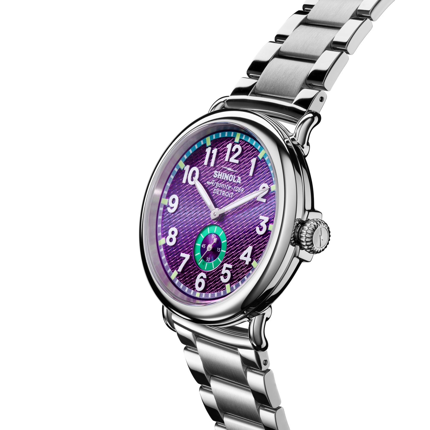 Runwell Watch - Silicon Purple Subsecond
