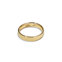 4mm Flat Yellow Gold Band