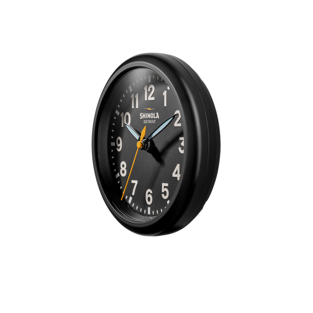 6" Runwell Clock - Black
