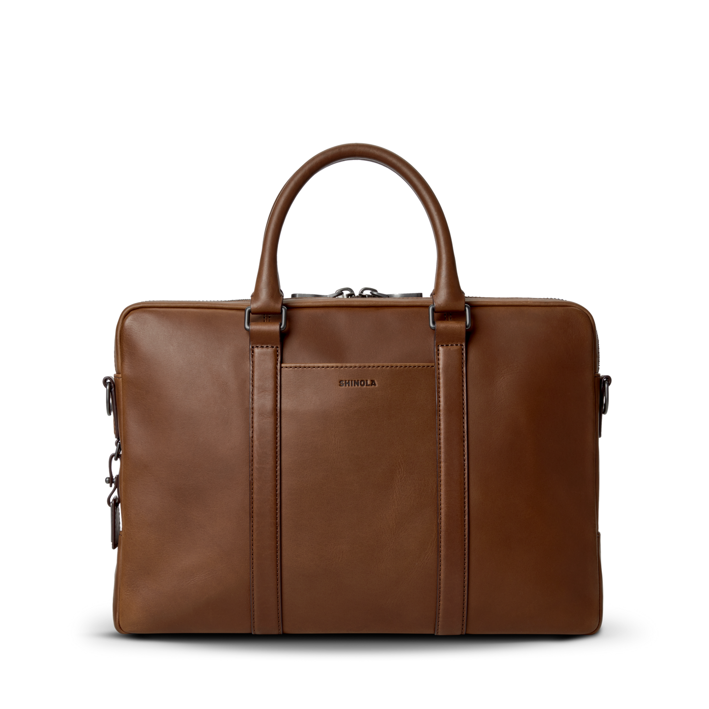Computer Briefcase - Medium Brown
