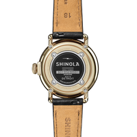 Runwell Watch - MOP Black Leather Strap