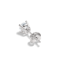 1 Carat Round Diamond Studs - White Gold
