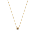 Rondelle Charm Necklace - Yellow Gold