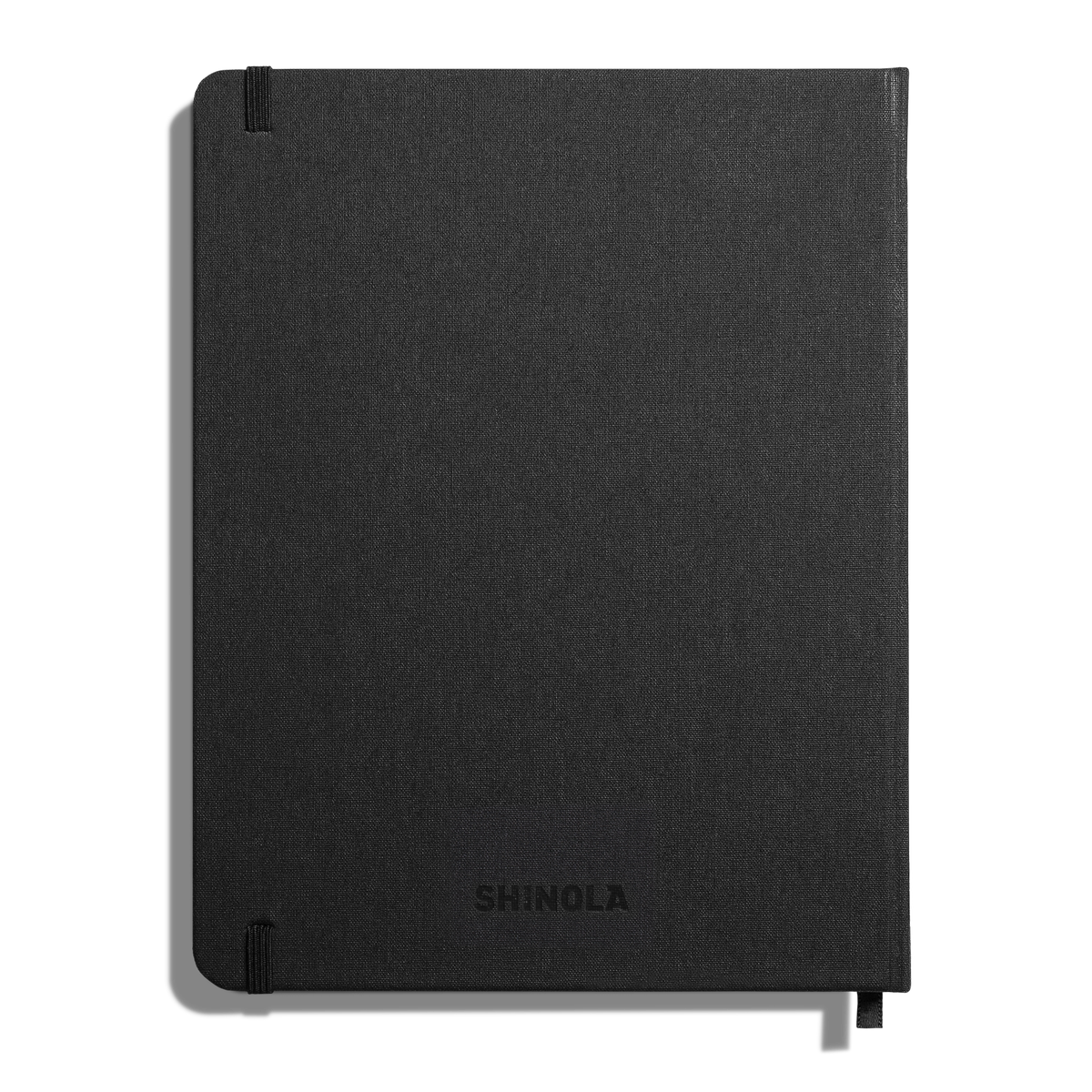 Large Hard Plain Journal - Black