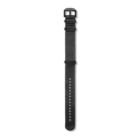 24mm Black G10 Nylon Watch Strap - Black