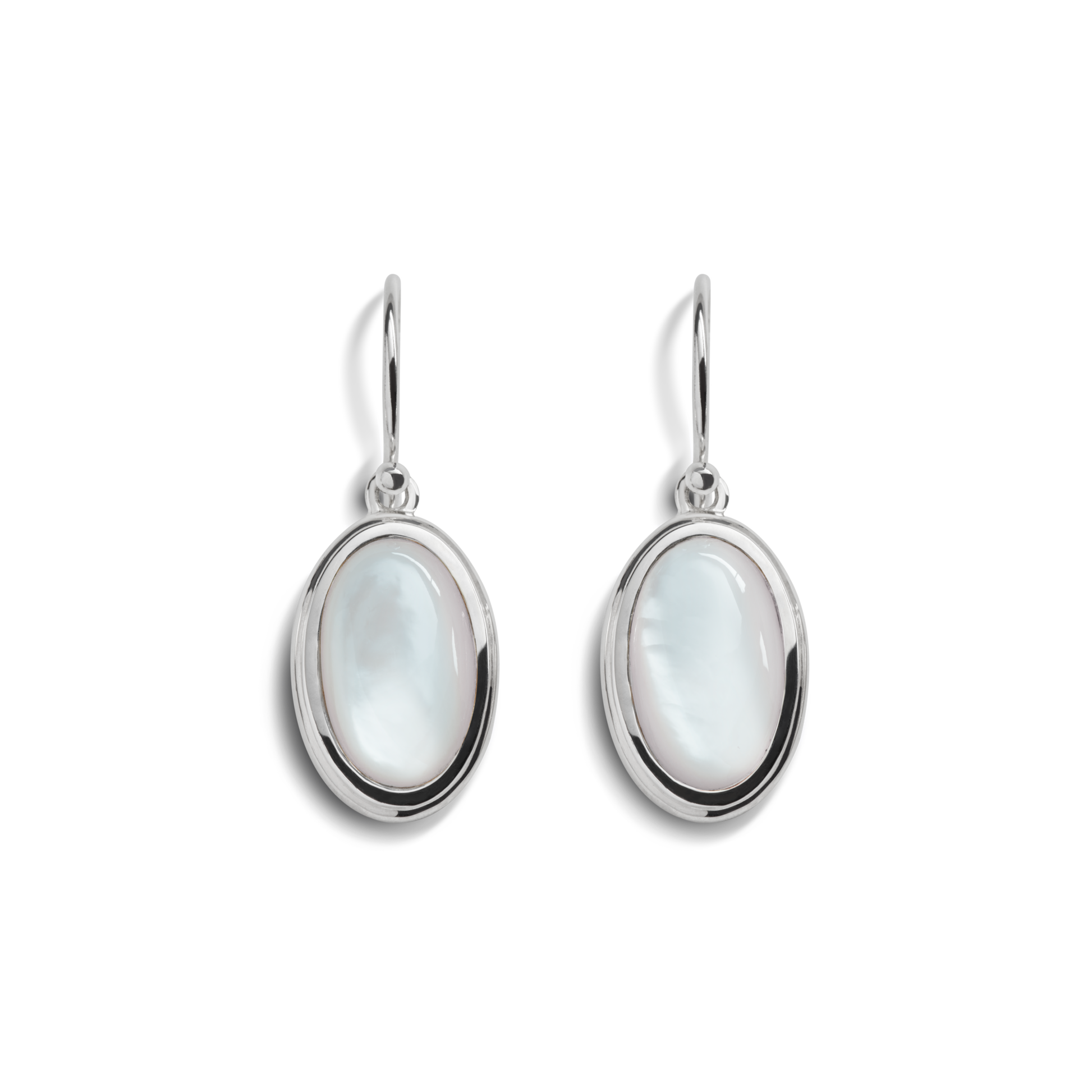 Heirloom Mother Of Pearl Drop Earrings - Sterling Silver