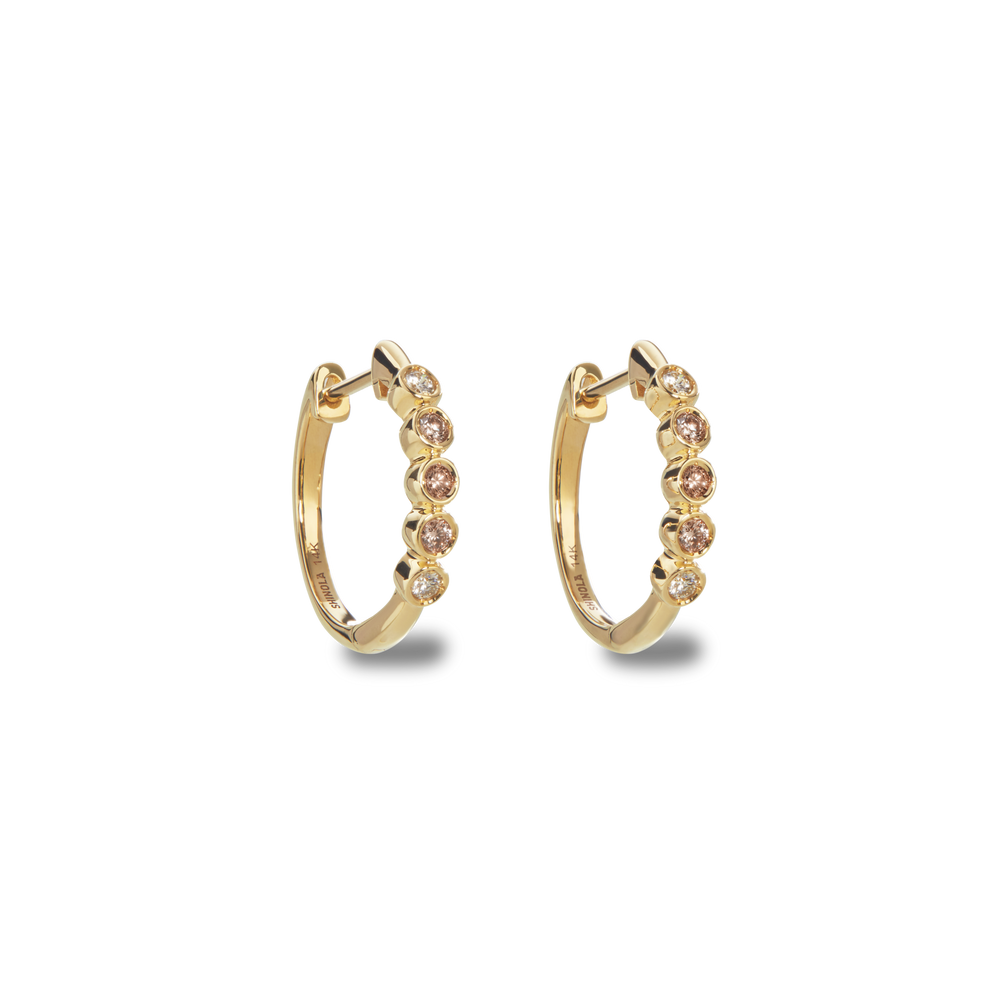 Desert Diamond Huggie Earrings