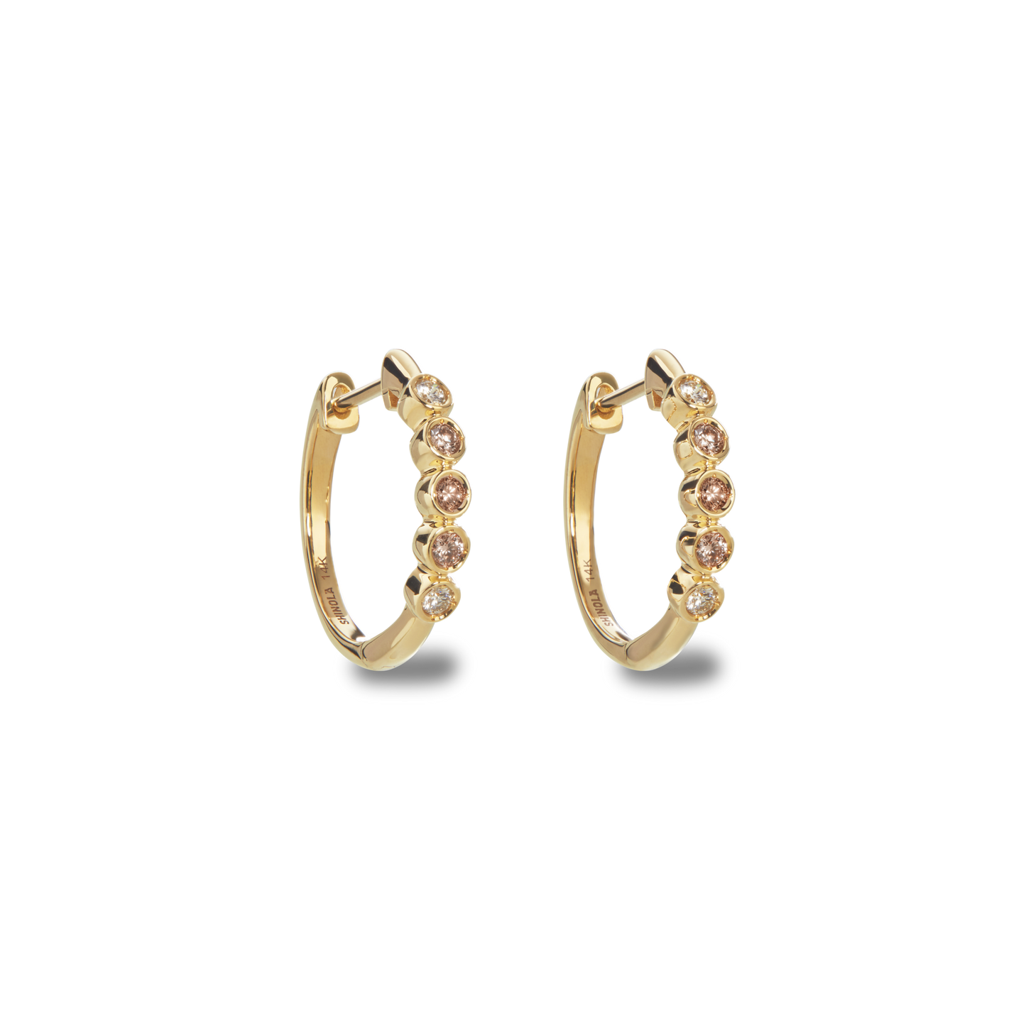 Desert Diamond Huggie Earrings