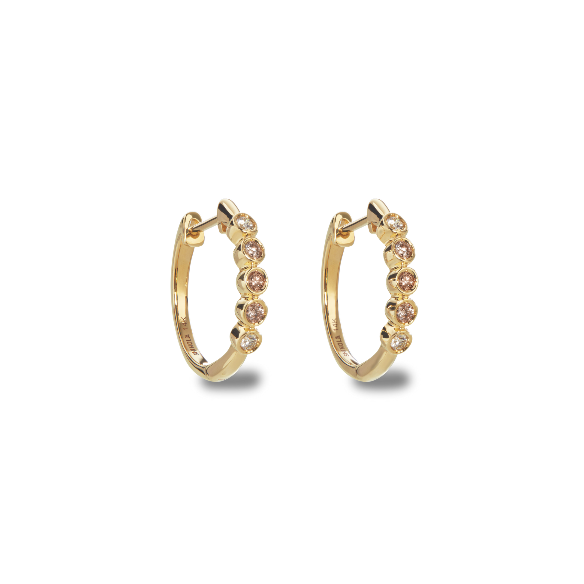 Desert Diamond Huggie Earrings