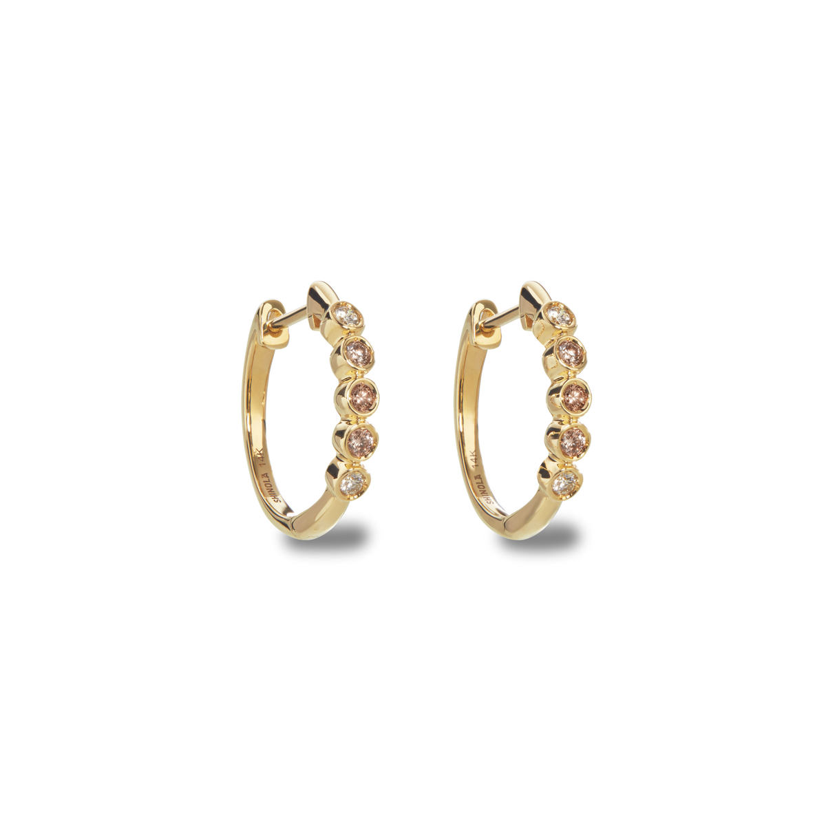 Desert Diamond Huggie Earrings