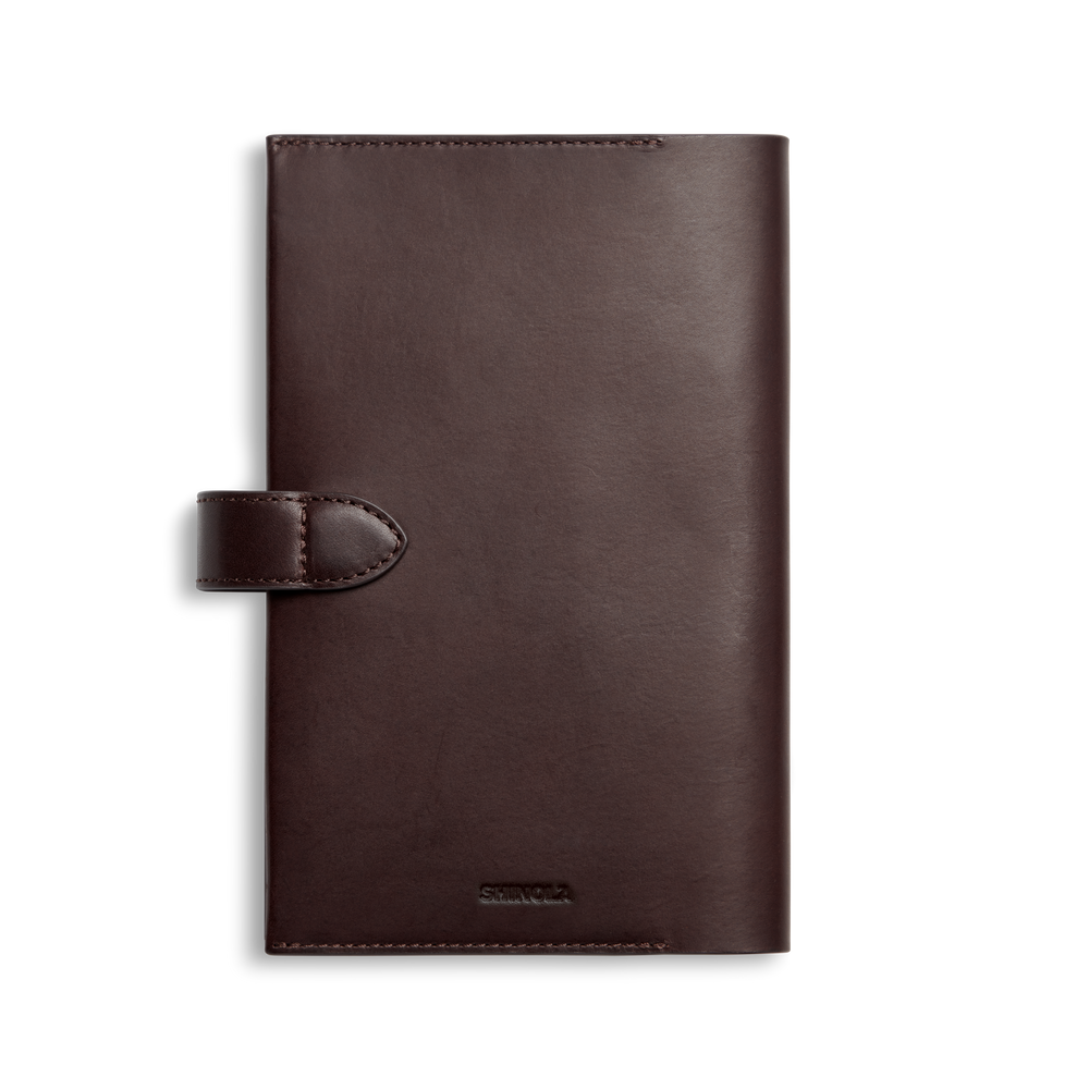Medium Snap Journal Cover - Dark Brown Vachetta