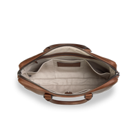 Computer Briefcase - Medium Brown