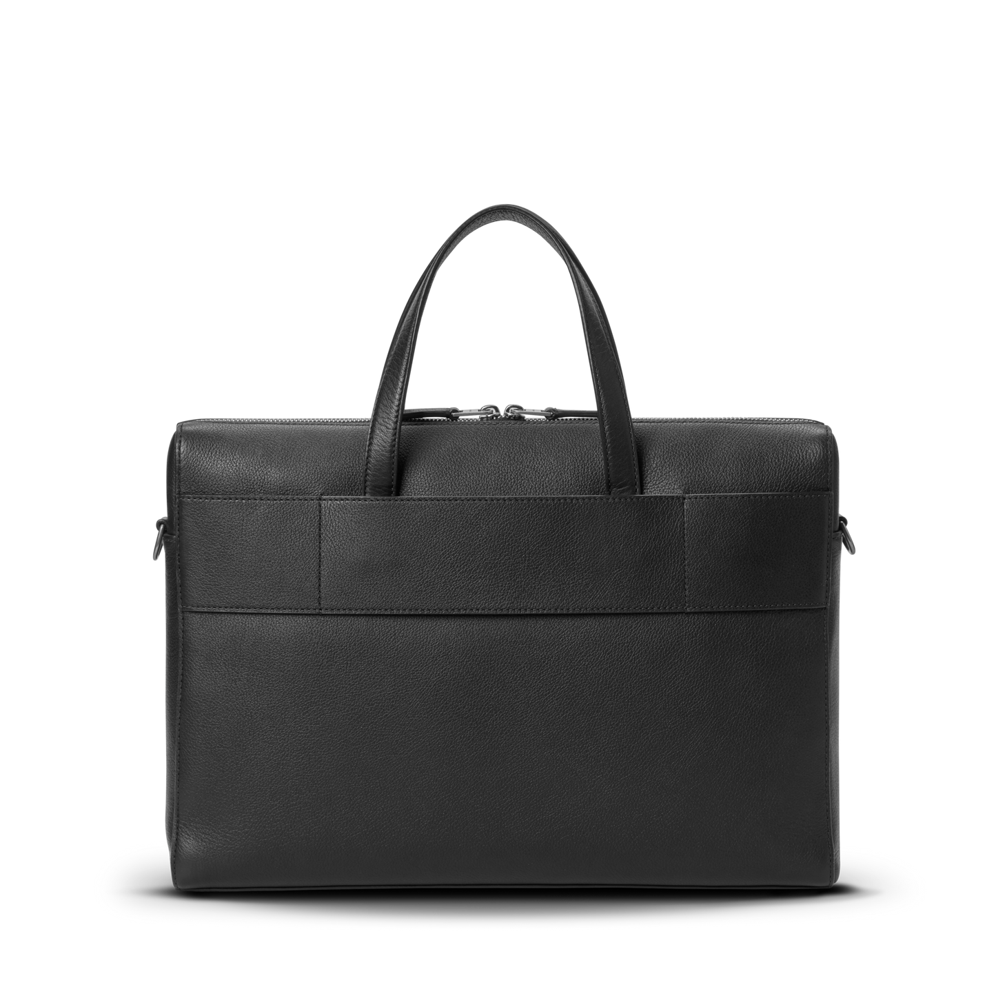 Canfield Briefcase - Black Pebbled Leather
