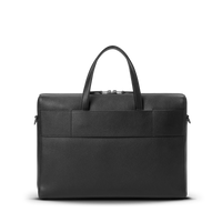 Canfield Briefcase - Black Pebbled Leather