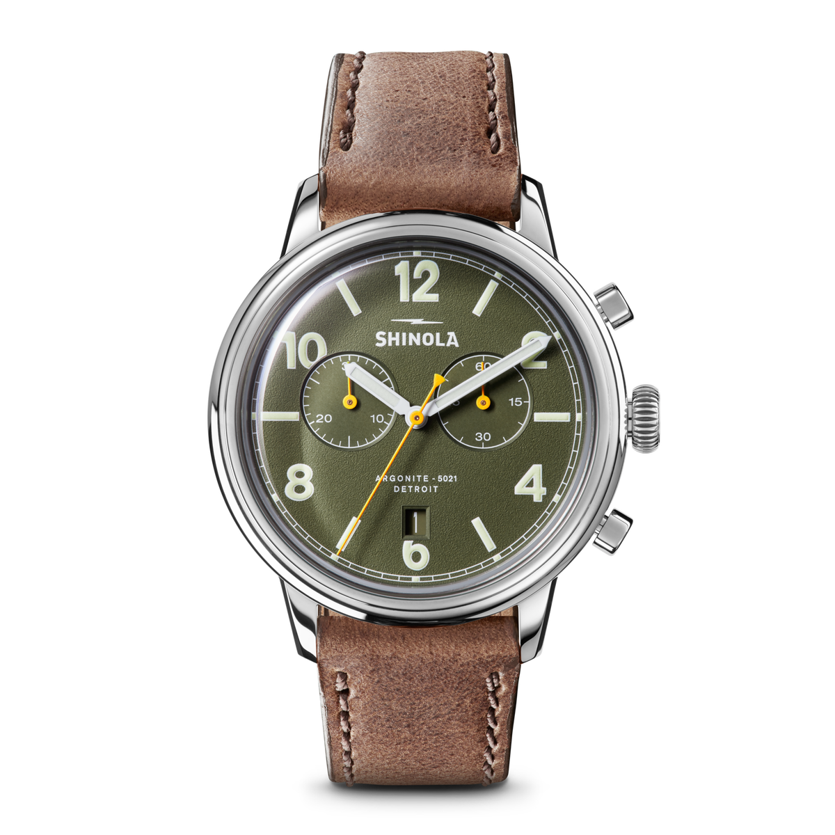 Traveler Chronograph Watch - Dark Olive